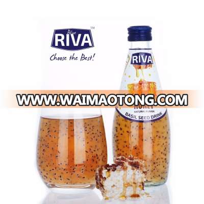 Honey basil seed Drink Glass bottled From Thailand