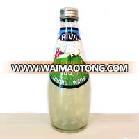 100% YOUNG COCONUT WATER WITH PULP in GLASS BOTTLE 290/300 ML from THAILAND